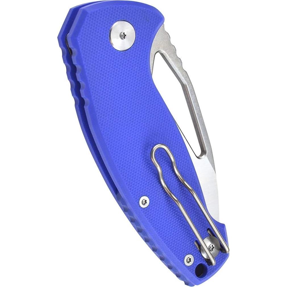 Cuchillo Plegable Harnds CK6120 Azul con Hoja de Acero AUS-8