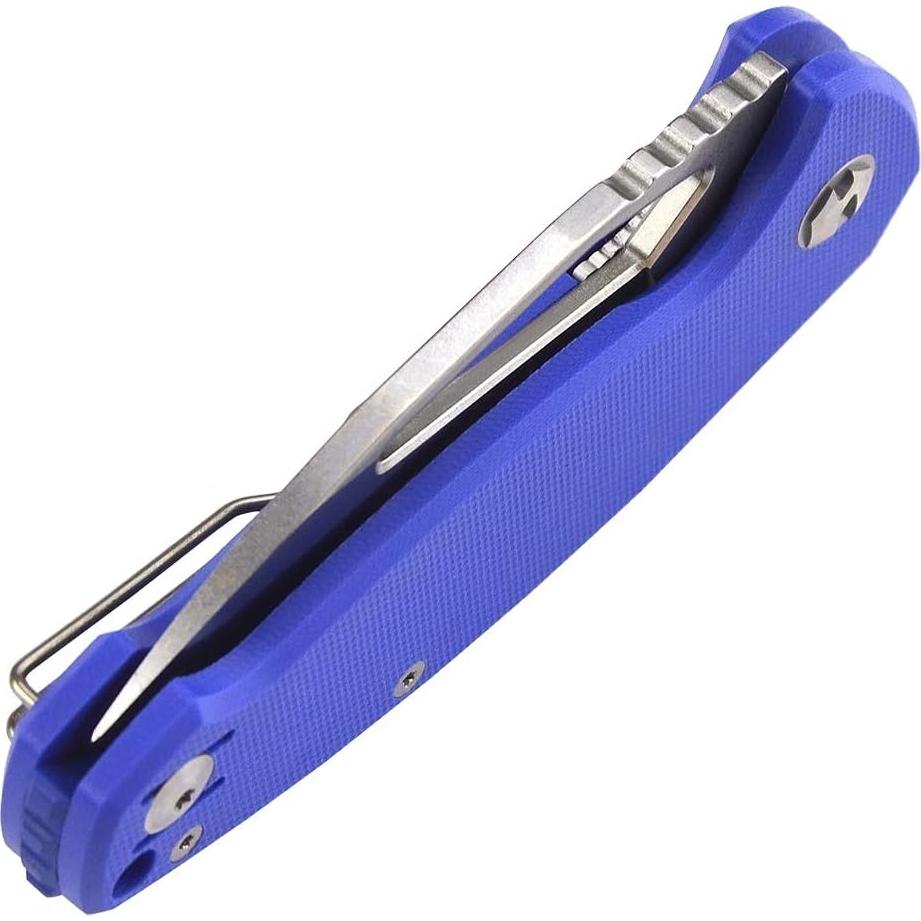 Cuchillo Plegable Harnds CK6120 Azul con Hoja de Acero AUS-8