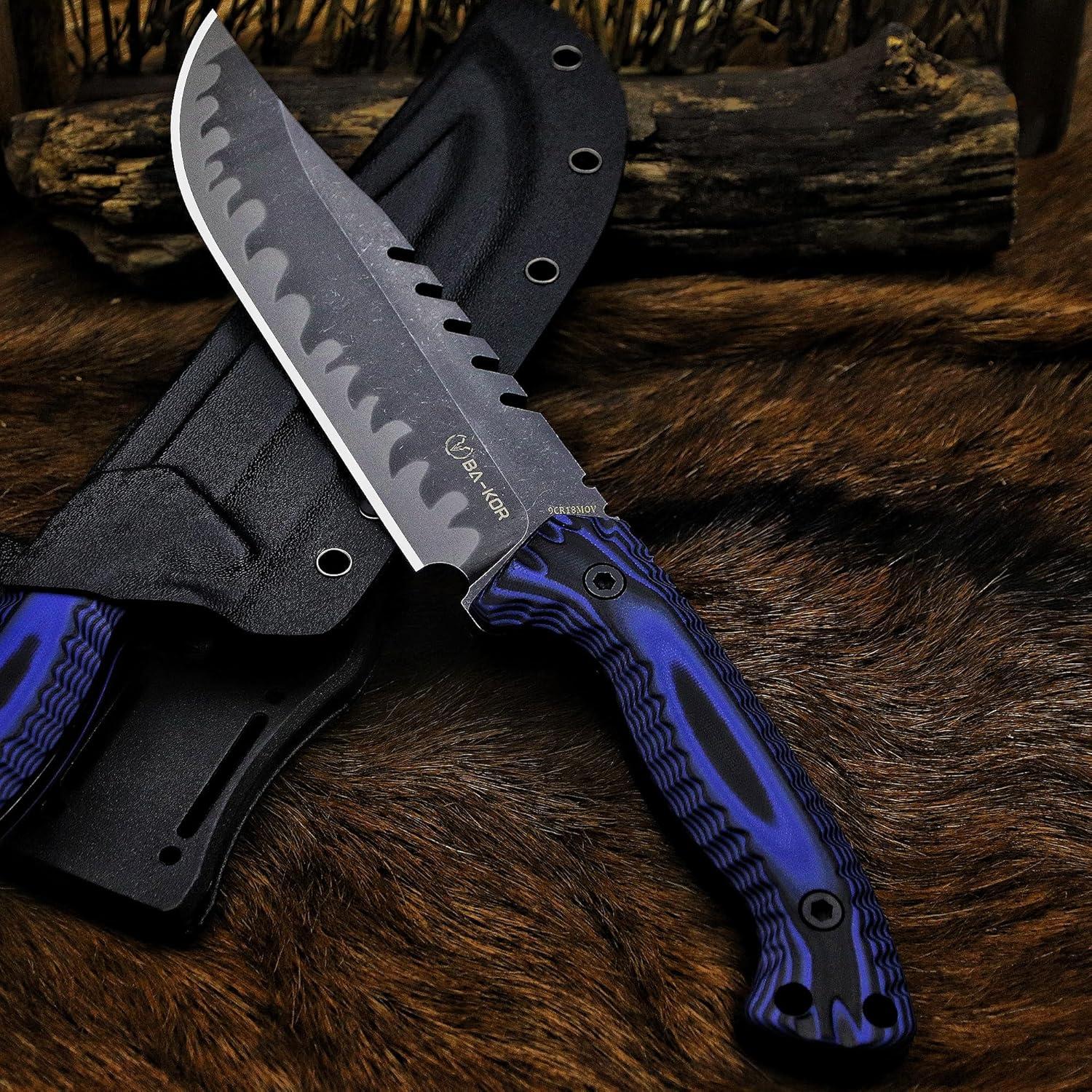 Cuchillo de Caza BA-KOR BA-JBA 31.5cm Acero 9CR18MoV G10