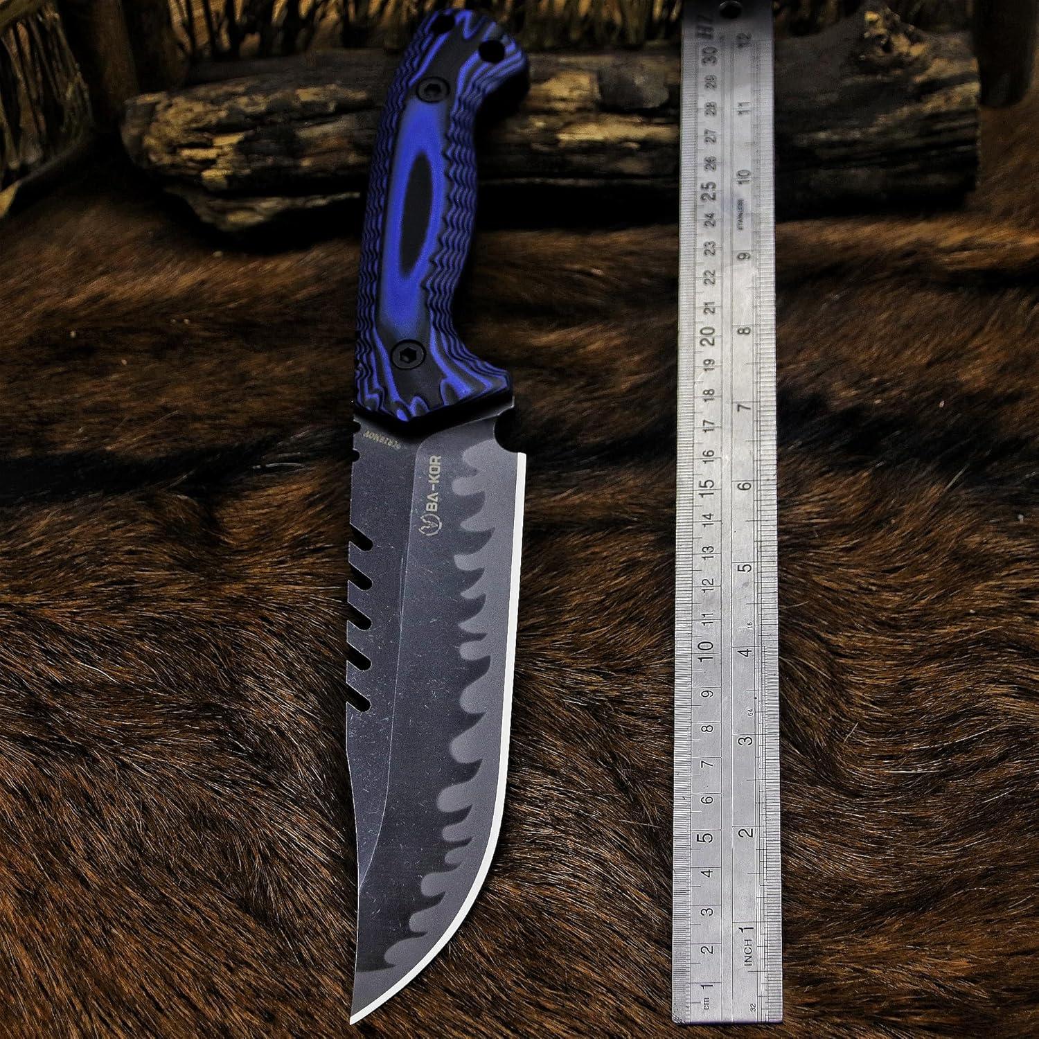 Cuchillo de Caza BA-KOR BA-JBA 31.5cm Acero 9CR18MoV G10