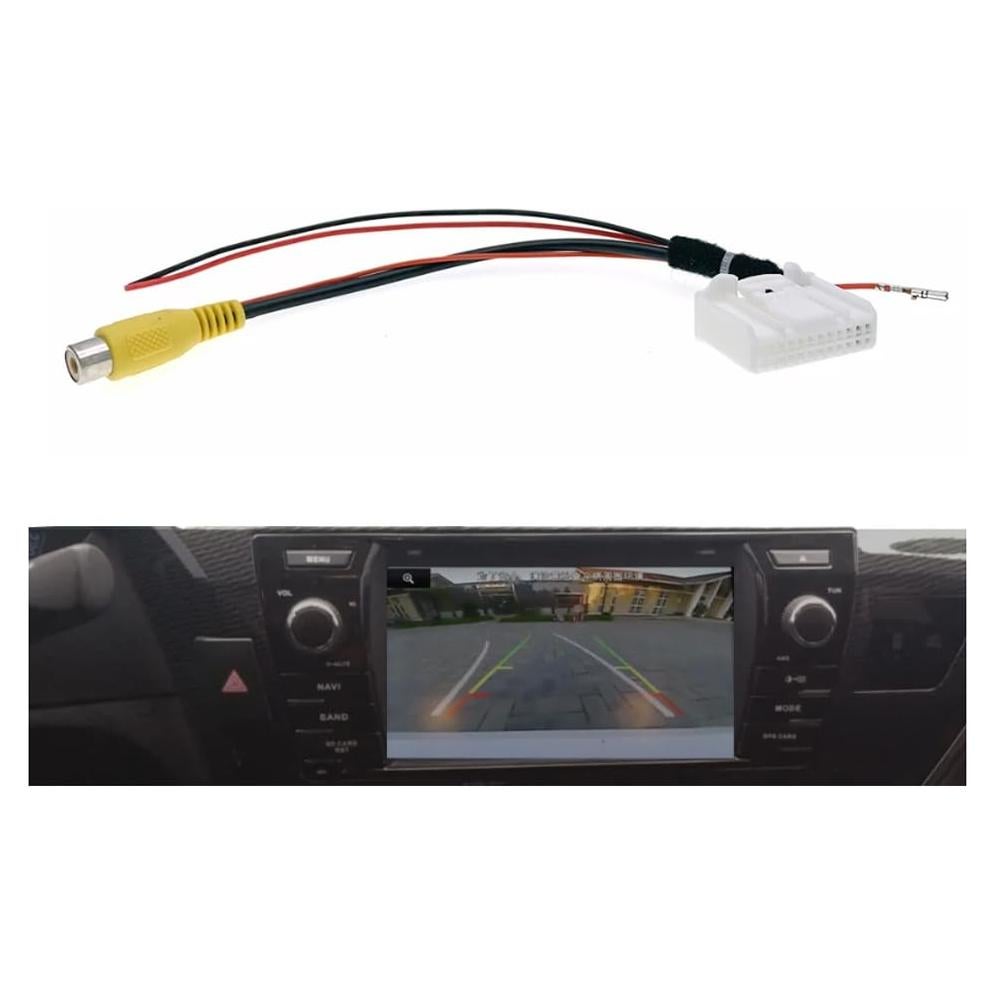 Adaptador de video RCA hembra Wuqueker para Toyota