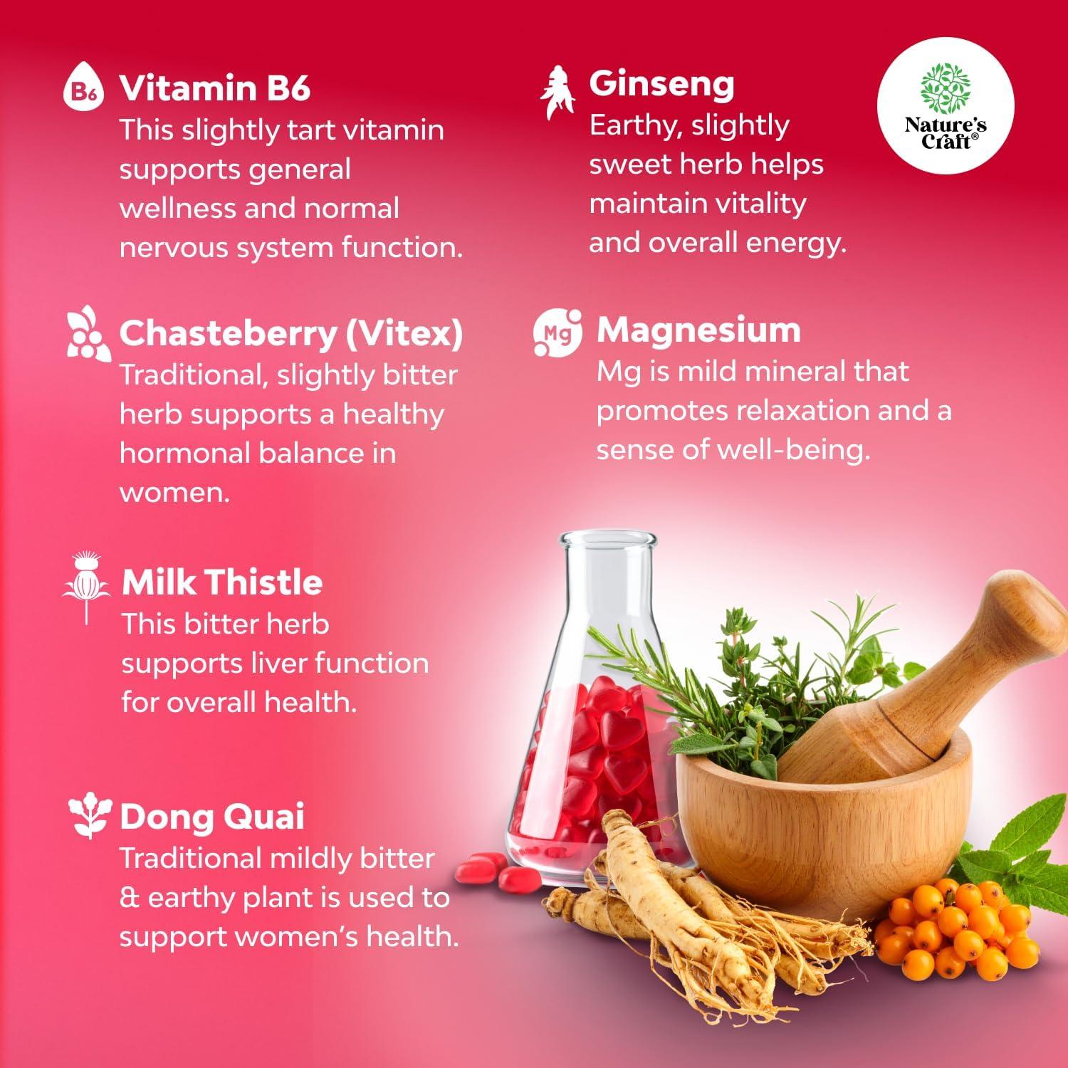 Gomitas Equilibrio Hormonal Natures Craft 60 Masticables