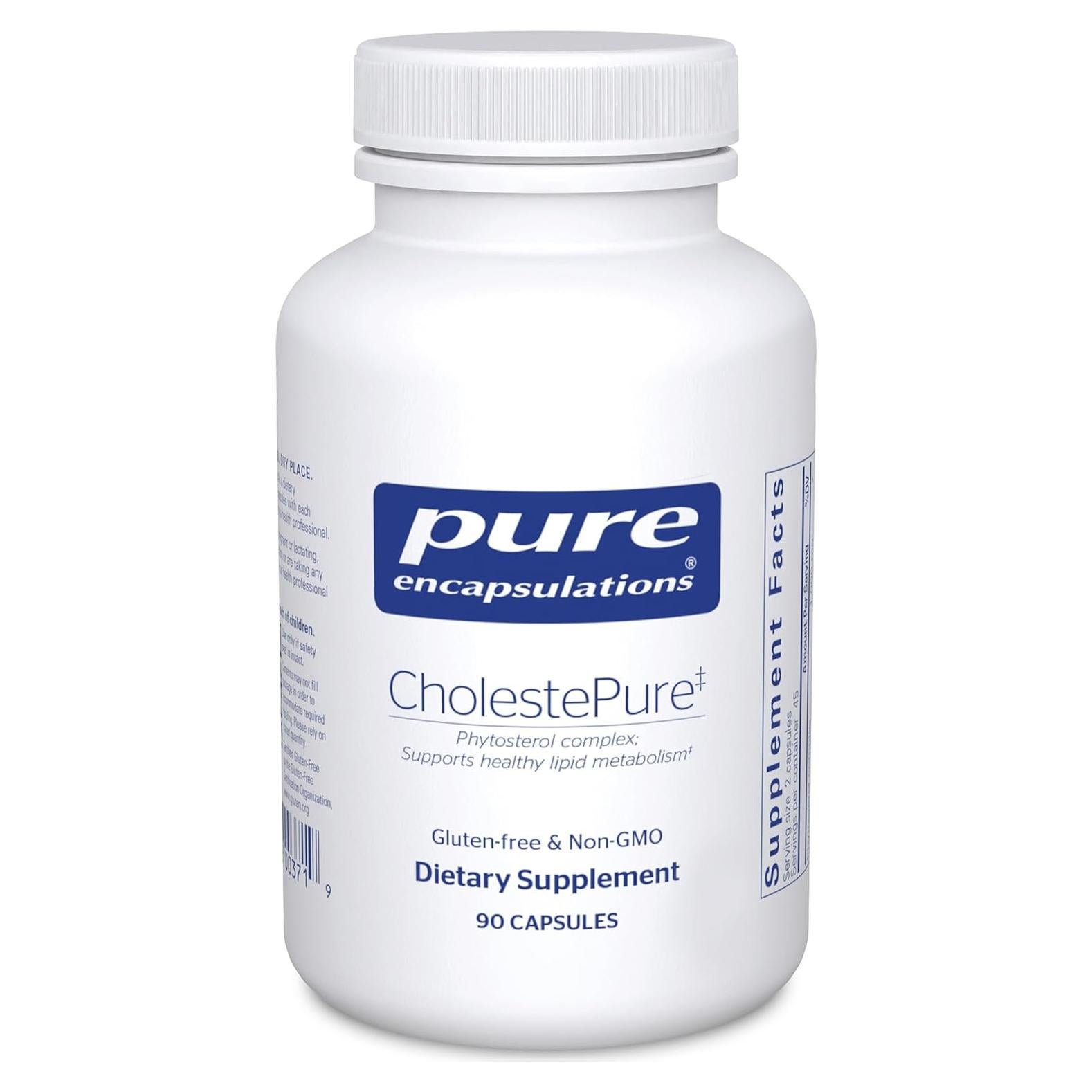 Suplemento CholestePure Pure Encapsulations 90 Cápsulas