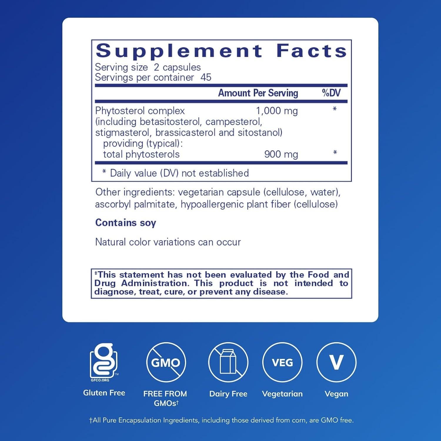 Suplemento CholestePure Pure Encapsulations 90 Cápsulas