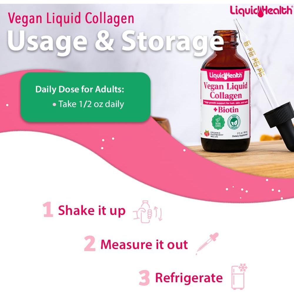 Colágeno Líquido Vegano Liquid Health 59.15 ml - Biotina