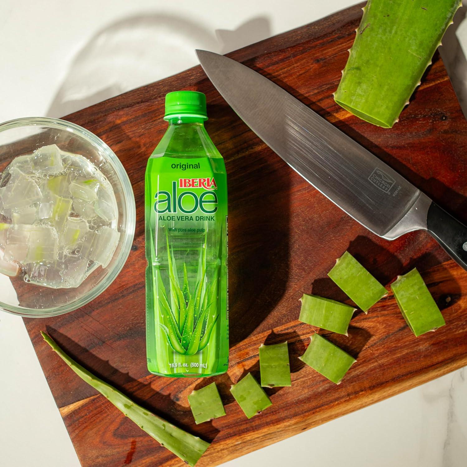 Bebida de Aloe Vera Iberia con Pulpa - Variedad 8 Pack