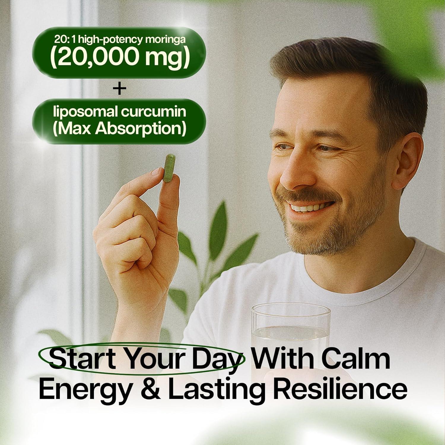 Cápsulas de Moringa Benevolente 180 Unidades - Alta Potencia 20:1