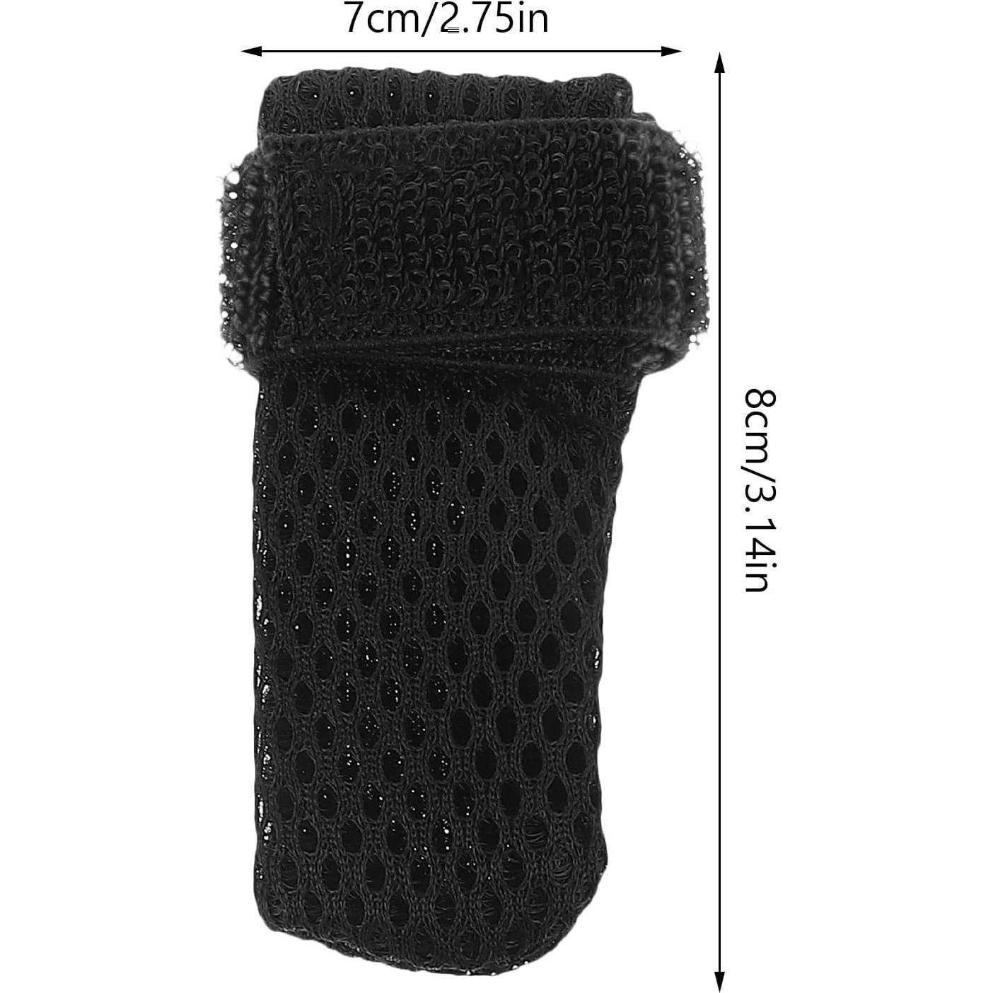 Cubiertas de patas de gato Ipetboom negras 8x7cm antiescarificación