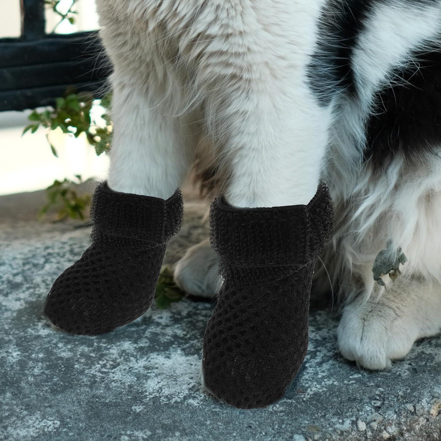 Cubiertas de patas de gato Ipetboom negras 8x7cm antiescarificación