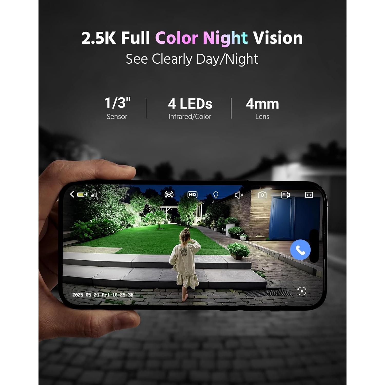 Cámara de Seguridad Inalámbrica Solar ANNKE 5MP con 2 Cámaras 4MP