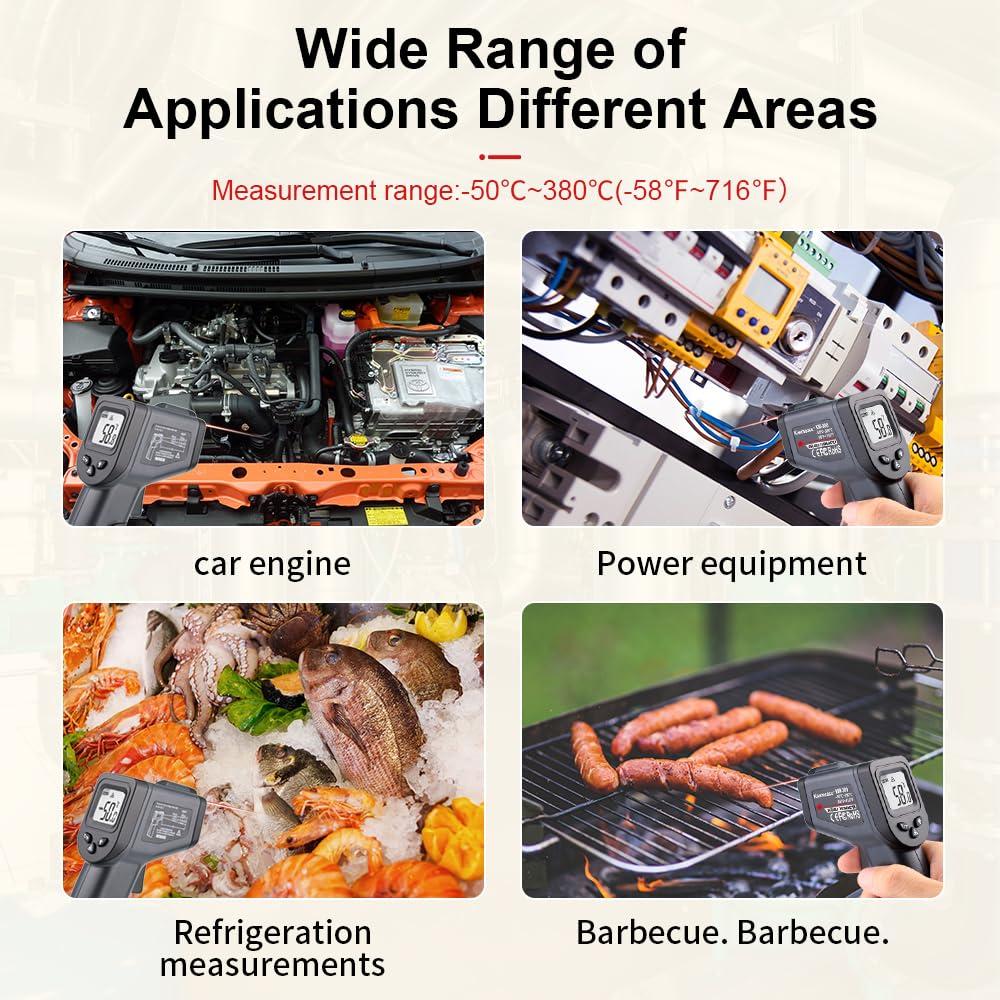 Termómetro Infrarrojo Kaemeasu KM-380 -50 a 380°C Preciso