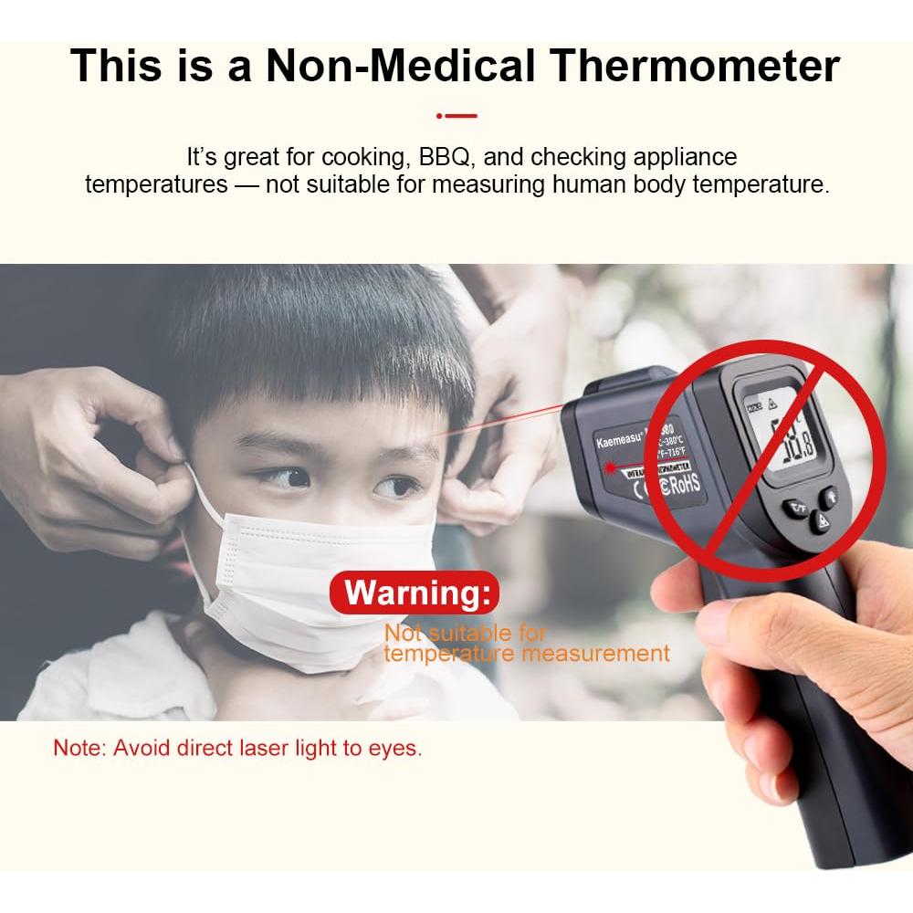 Termómetro Infrarrojo Kaemeasu KM-380 -50 a 380°C Preciso