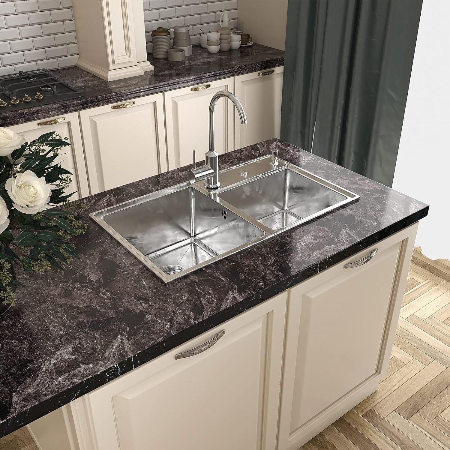 Papel Contacto LACHEERY Mármol Negro 40x203 cm Autoadhesivo