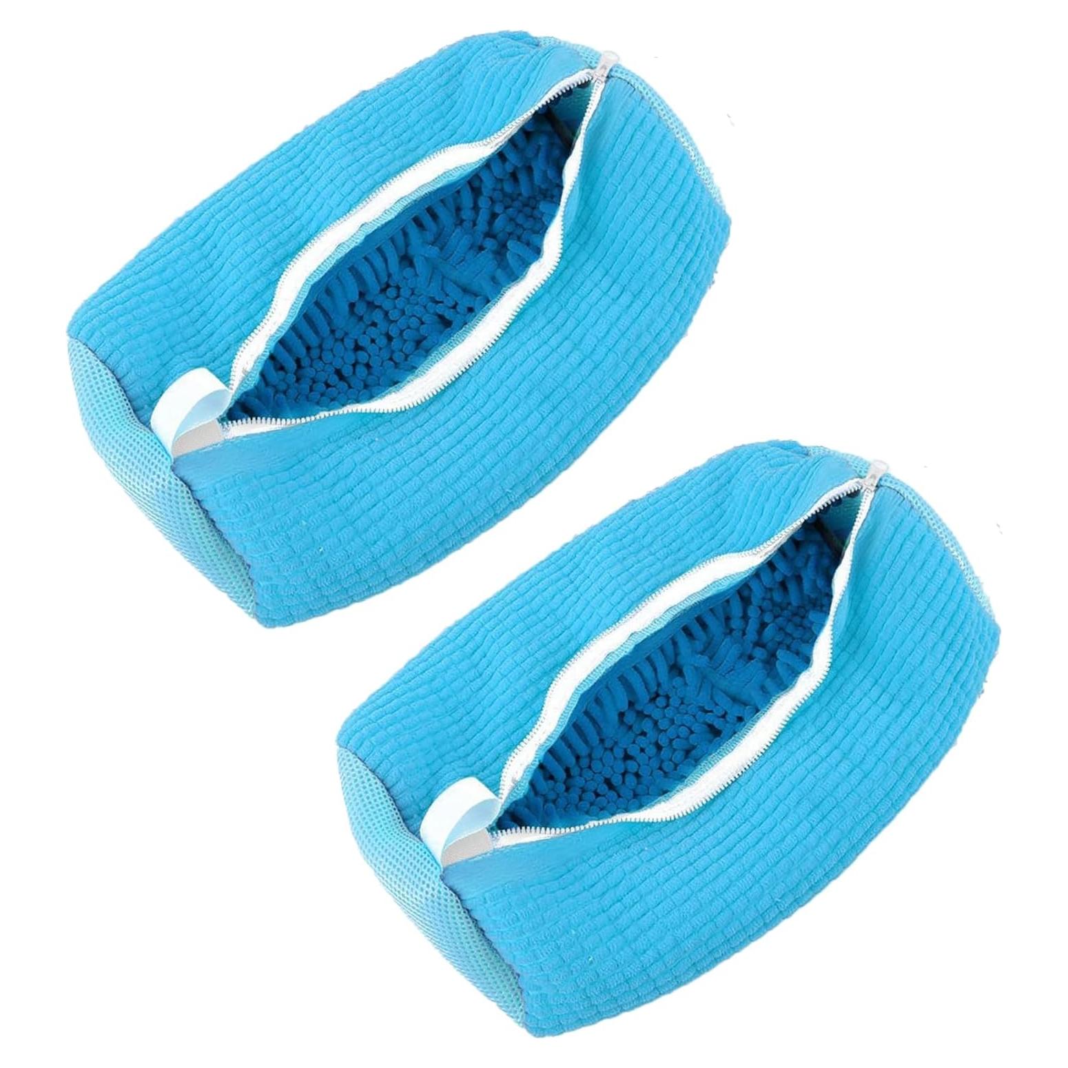 Bolsa de Lavado de Zapatos SODVOIMOS 2PCS Azul Reutilizable