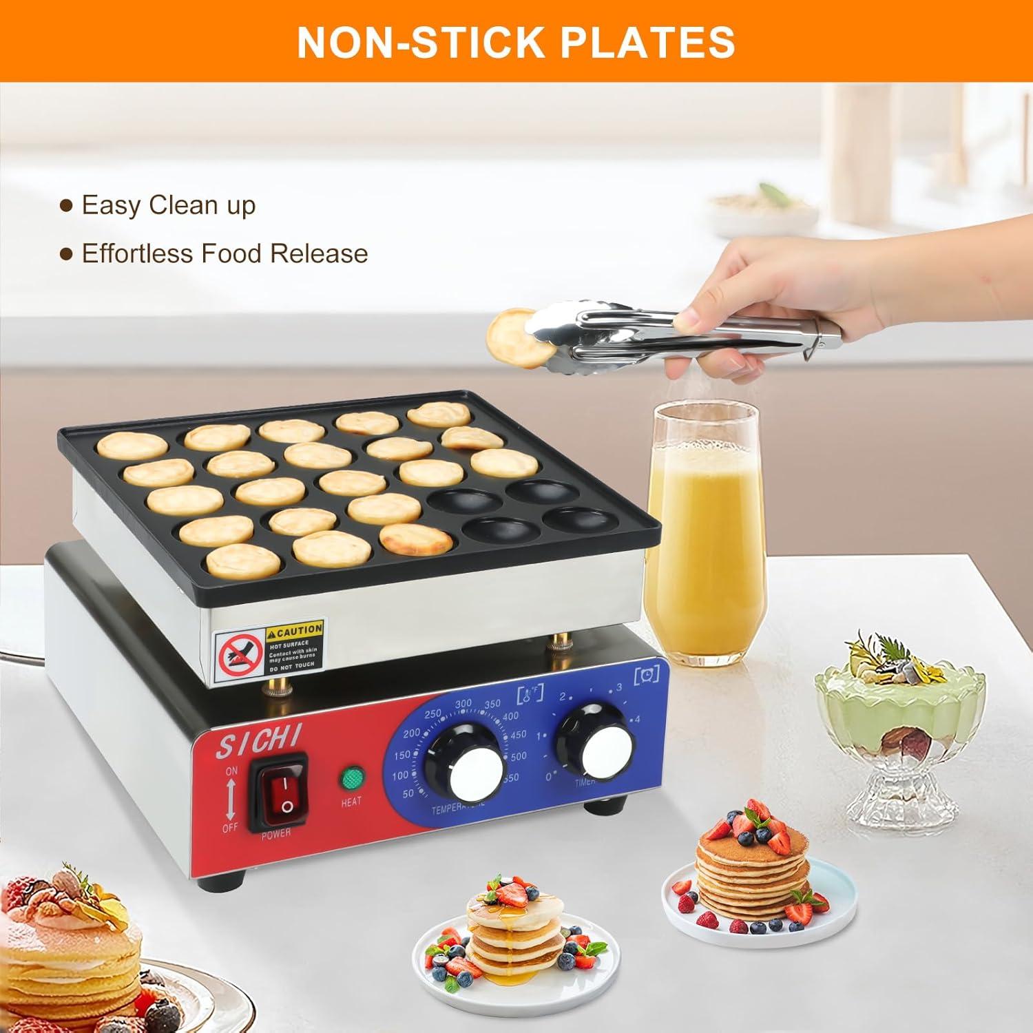 Máquina de hacer mini panqueques SICHI 25PCS 950W 110V