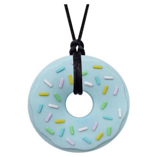 Collar Masticable Munchables Donut Azul - Sensorial Seguro