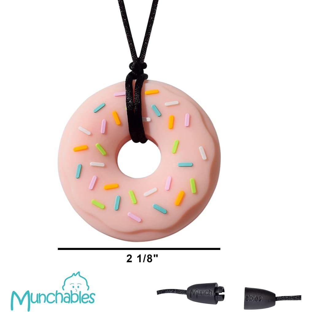 Collar Masticable Munchables Donut Azul - Sensorial Seguro