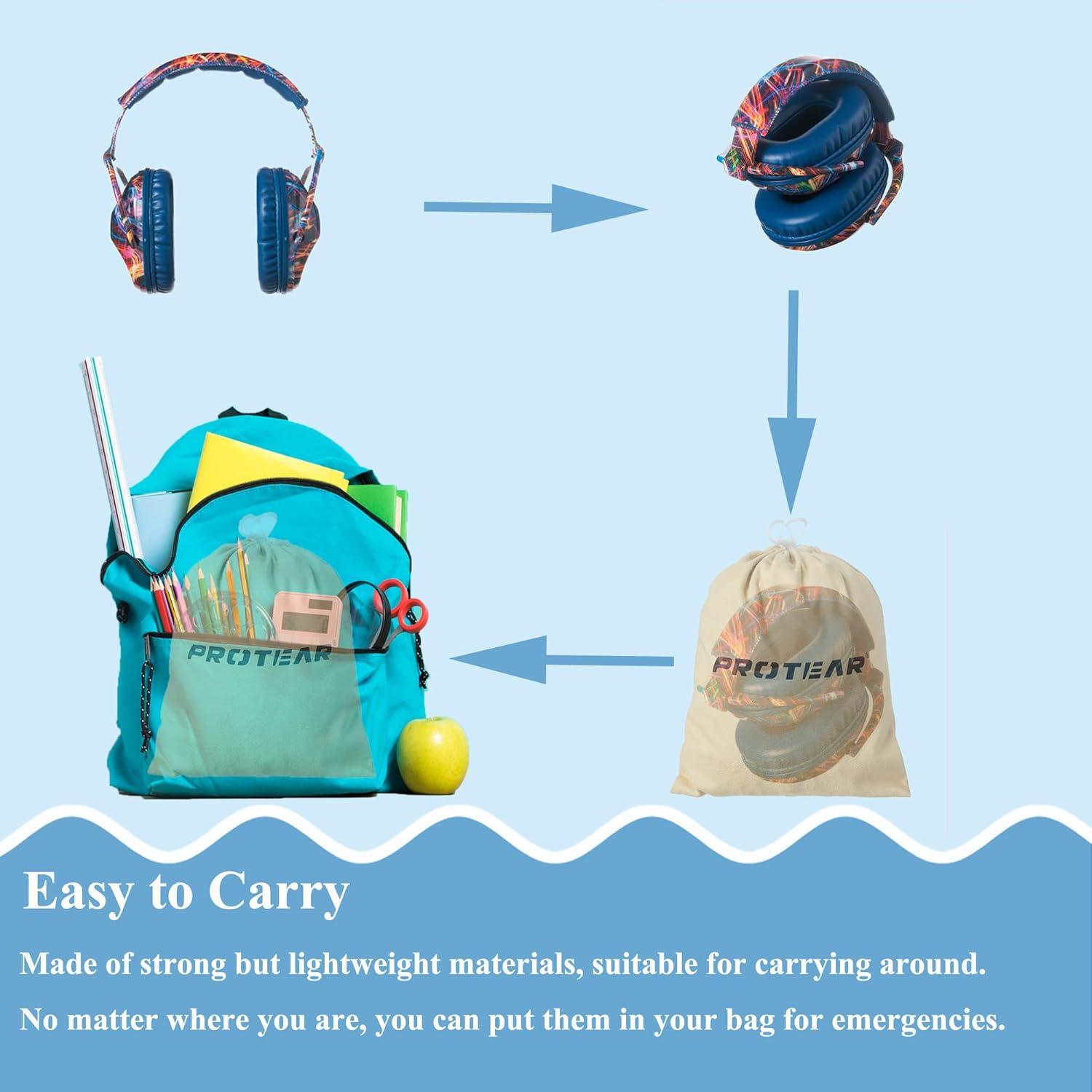 Auriculares Protectores Auditivos para Niños PROTEAR NRR 25dB