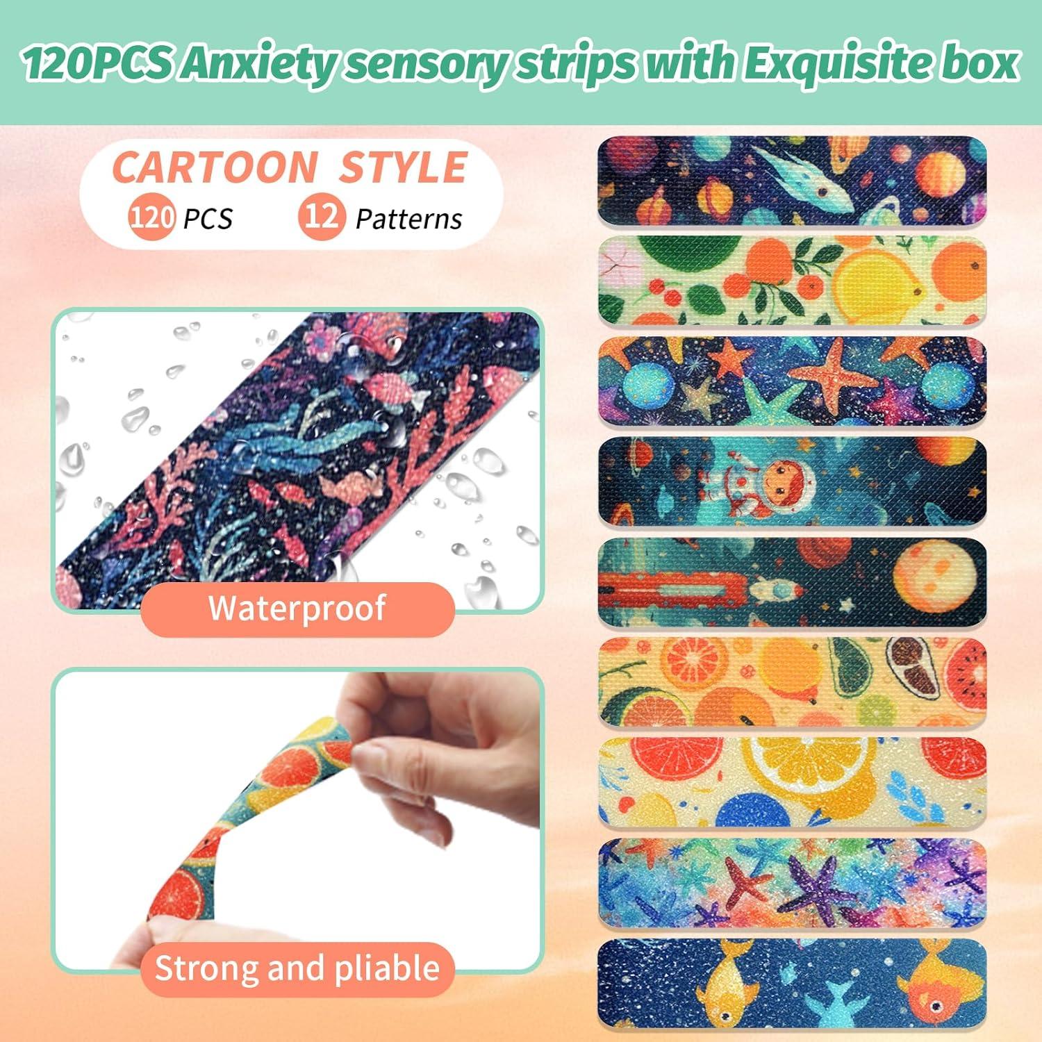 120 Calcomanías Sensoriales TOEMUR - Alivio de Ansiedad