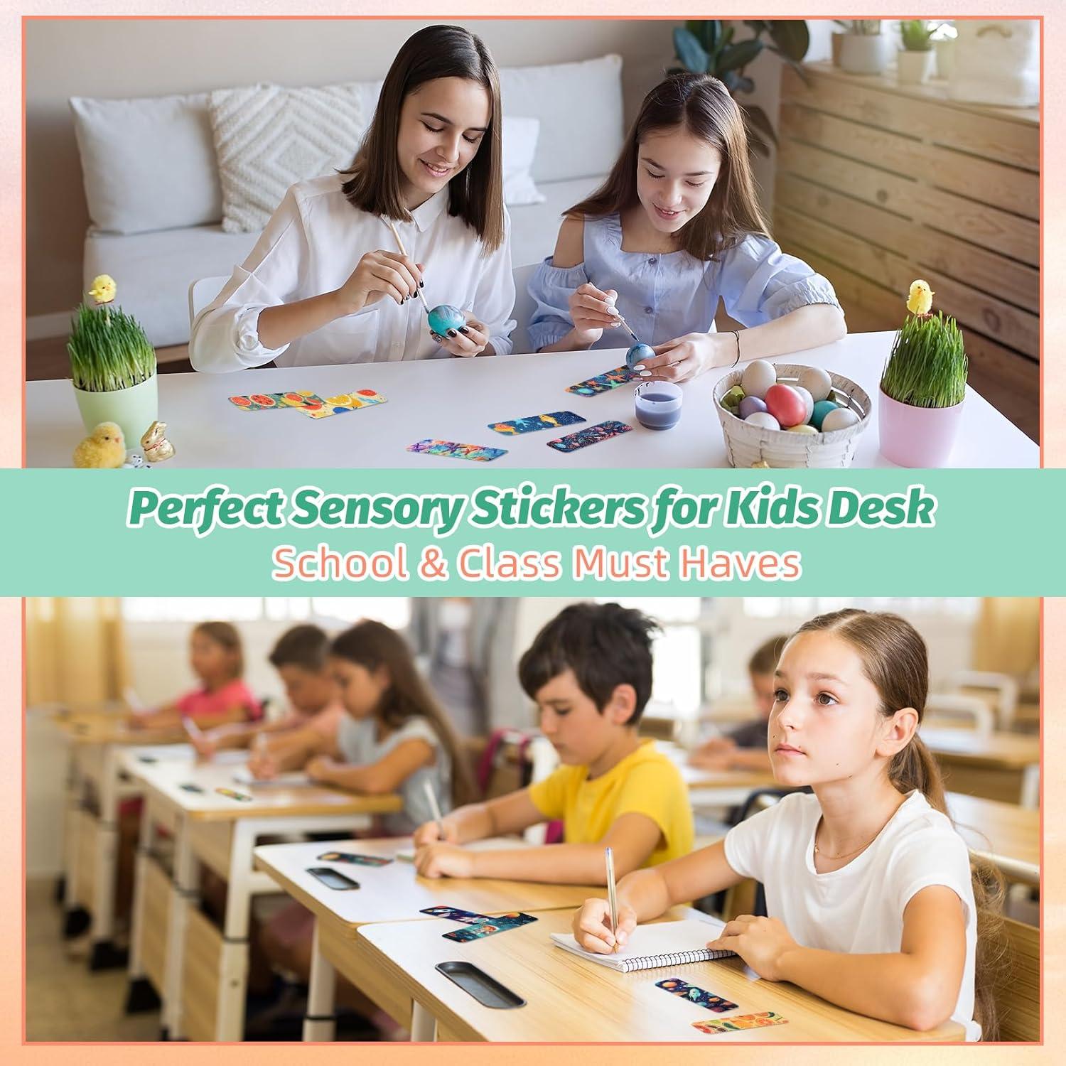 120 Calcomanías Sensoriales TOEMUR - Alivio de Ansiedad