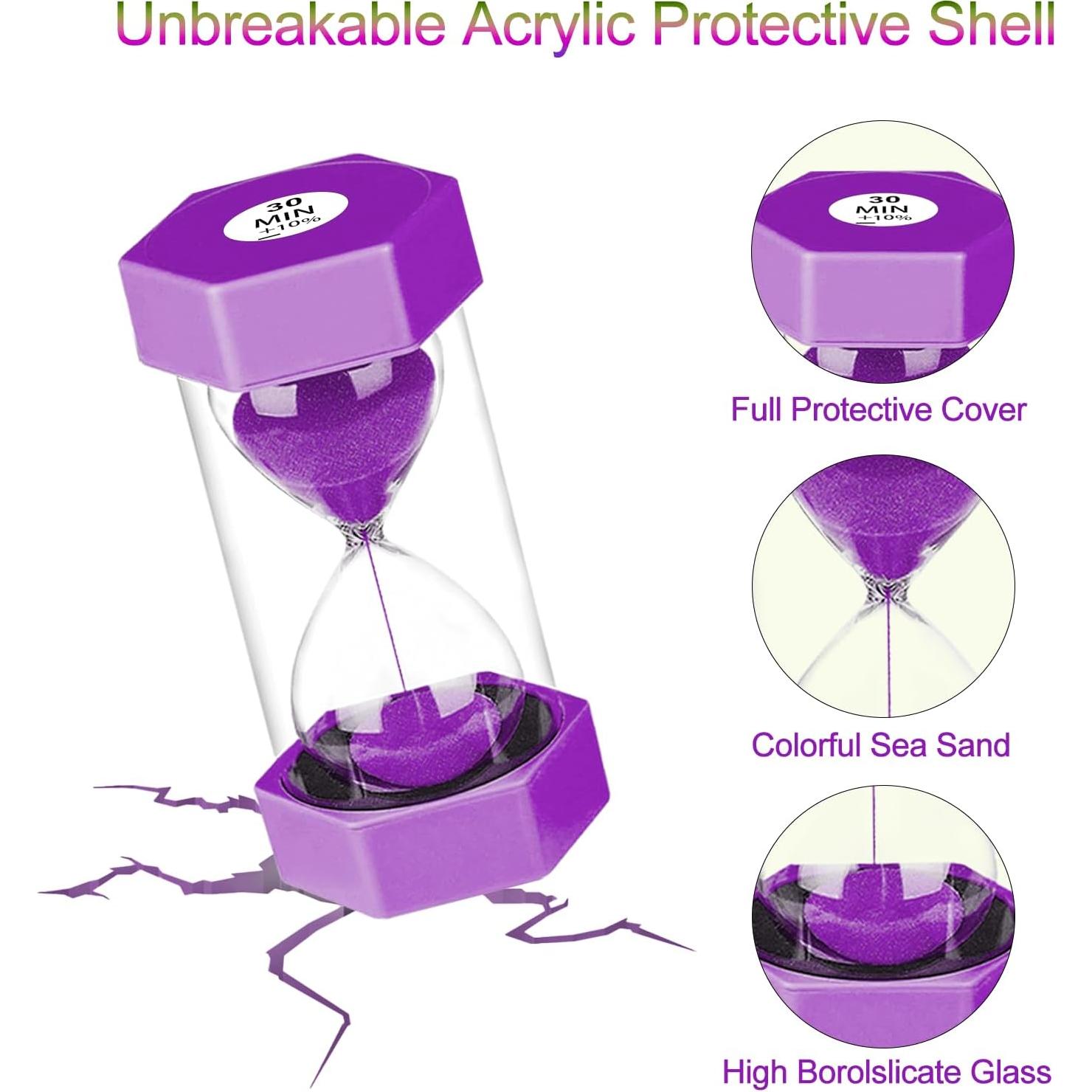 Reloj de Arena para Niños SuLiao - 6 Colores 1-30 Minutos