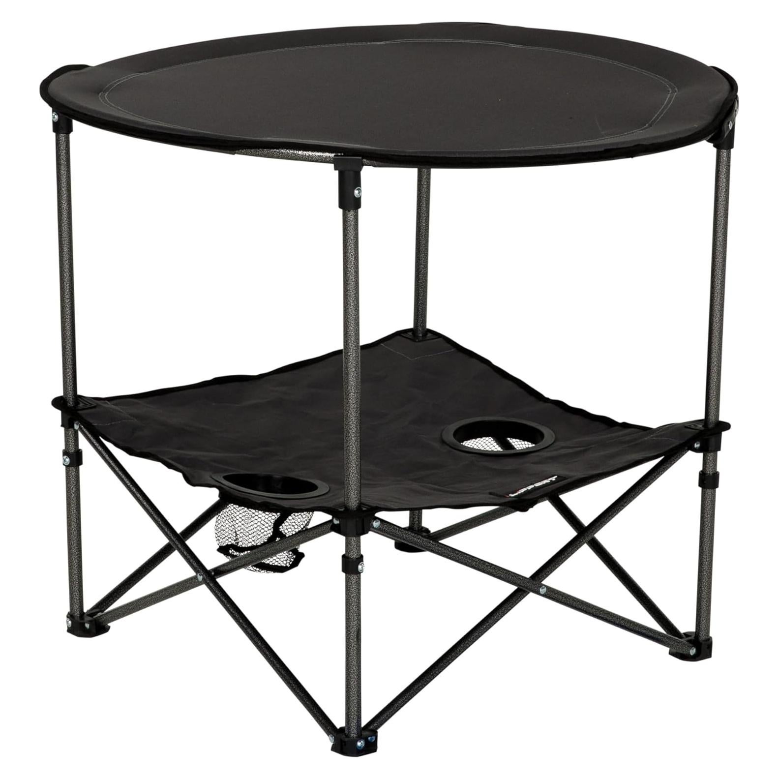 Mesa de Camping Plegable Lippert 2 Niveles Gris Oscuro