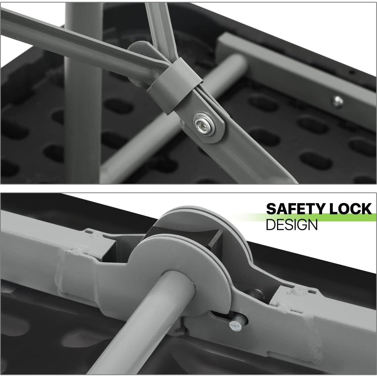 Mesa Plegable Magshion 240 cm Negra para Eventos y Fiestas