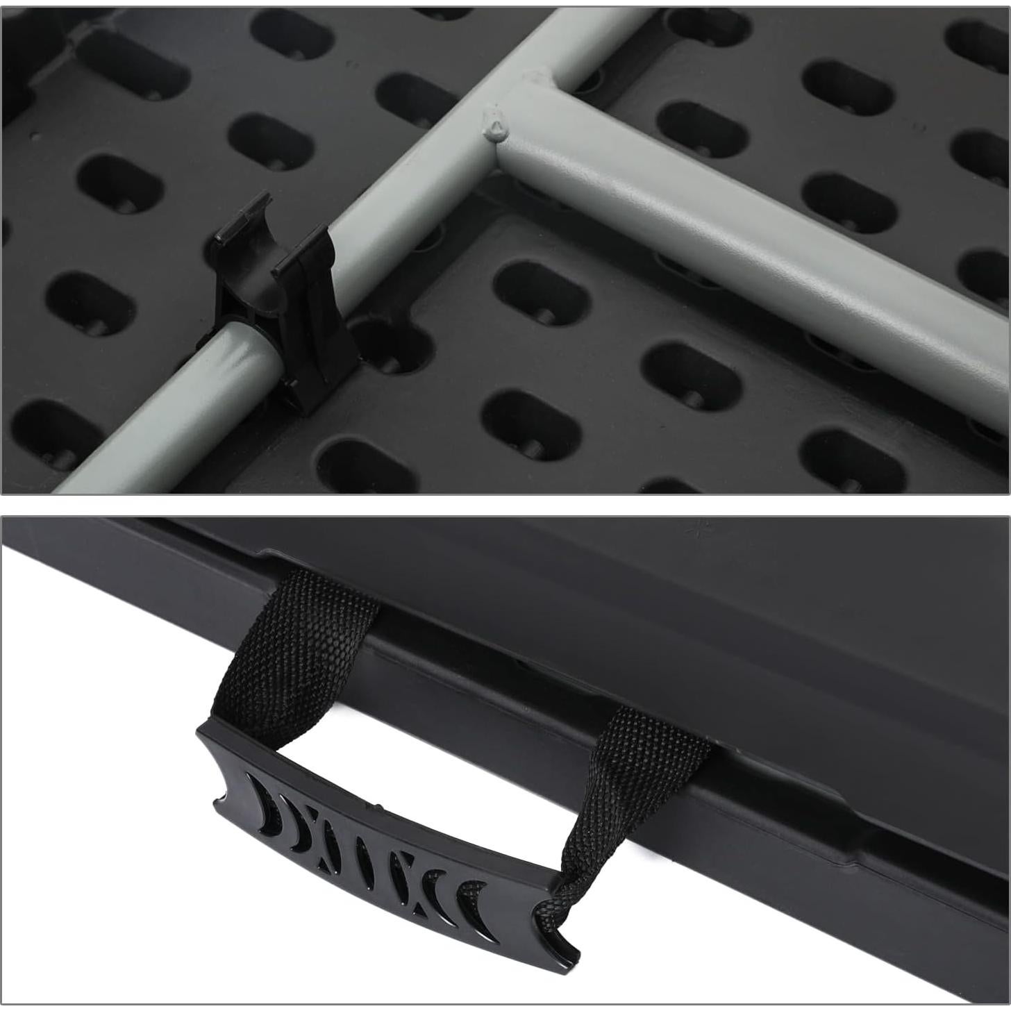 Mesa Plegable Magshion 240 cm Negra para Eventos y Fiestas