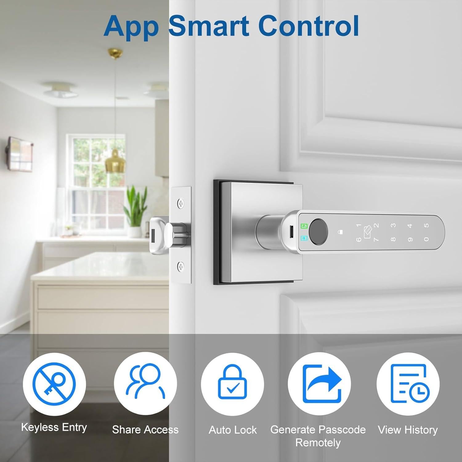 Cerradura Inteligente Foxgard con Huella Dactilar 5-en-1