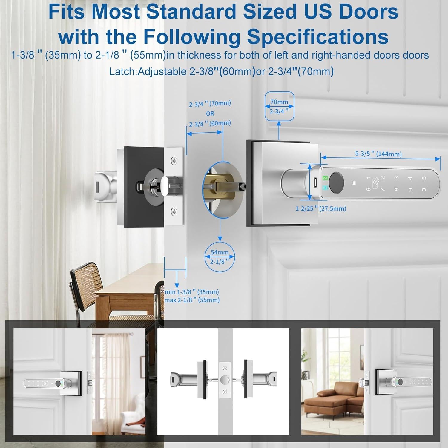 Cerradura Inteligente Foxgard con Huella Dactilar 5-en-1
