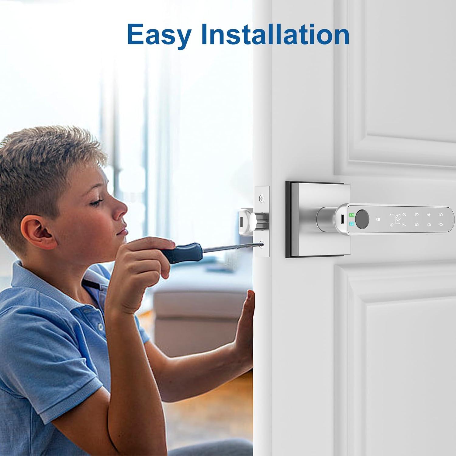 Cerradura Inteligente Foxgard con Huella Dactilar 5-en-1