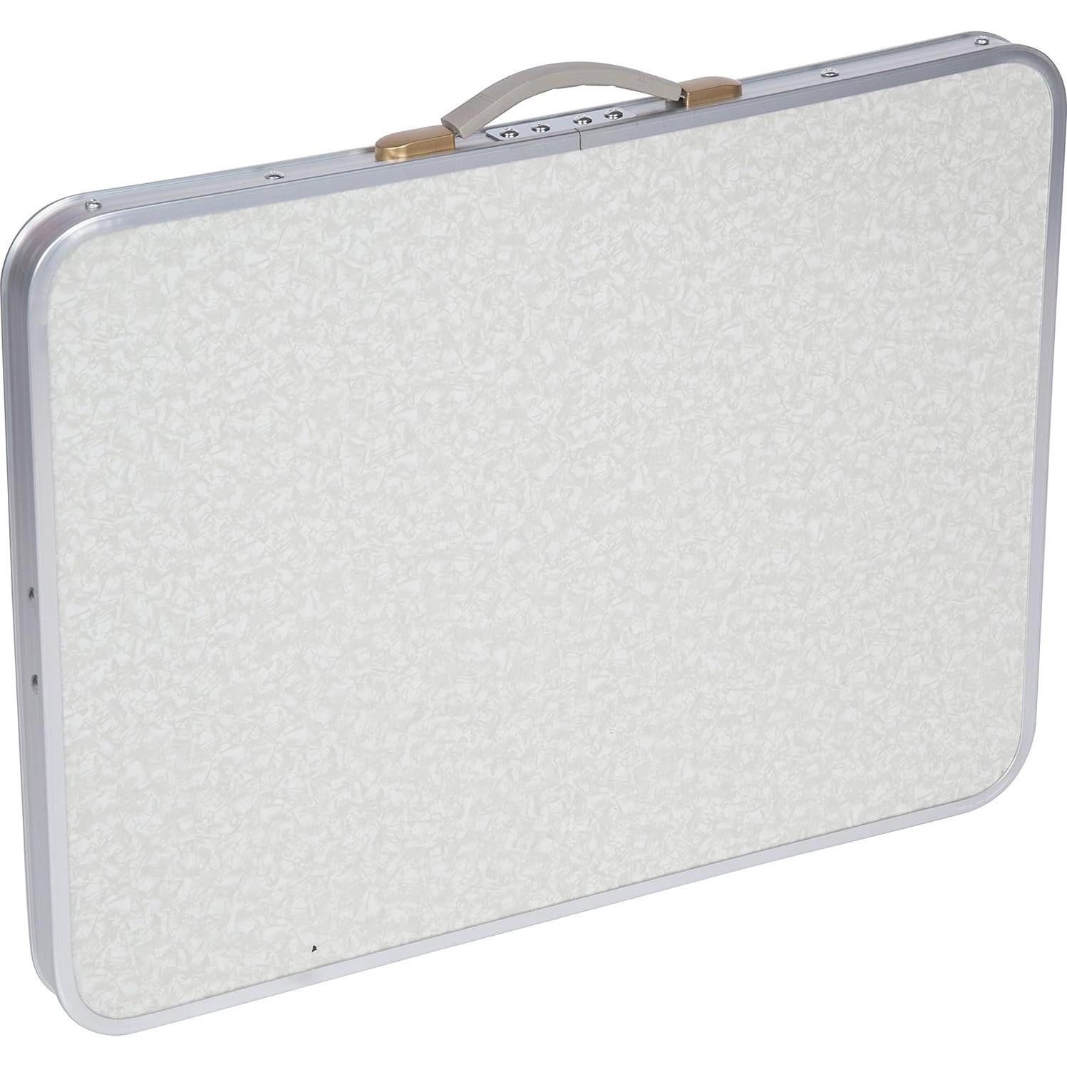 Mesa Plegable de Aluminio Trademark Innovations 60.3x45.1cm Blanca