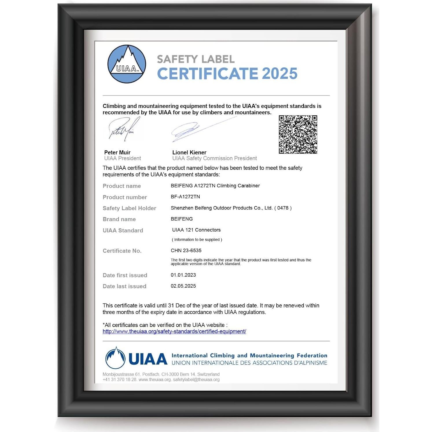 Mosquetón de Cierre Automático BEIFENG BF-A1272TN 25KN 4Pcs