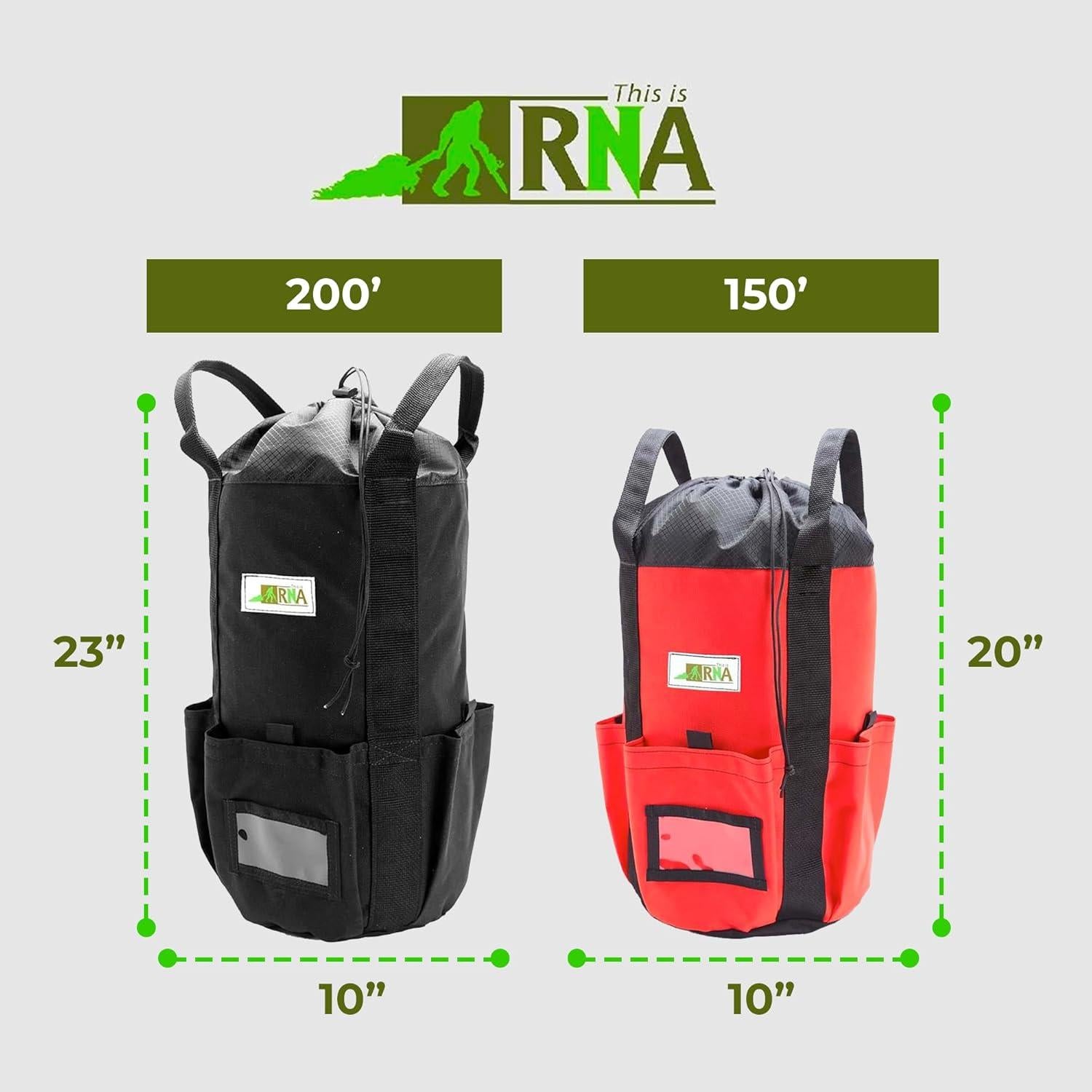 Bolsa de Almacenamiento de Cuerda Rock-N-Rescue 200m Amarillo