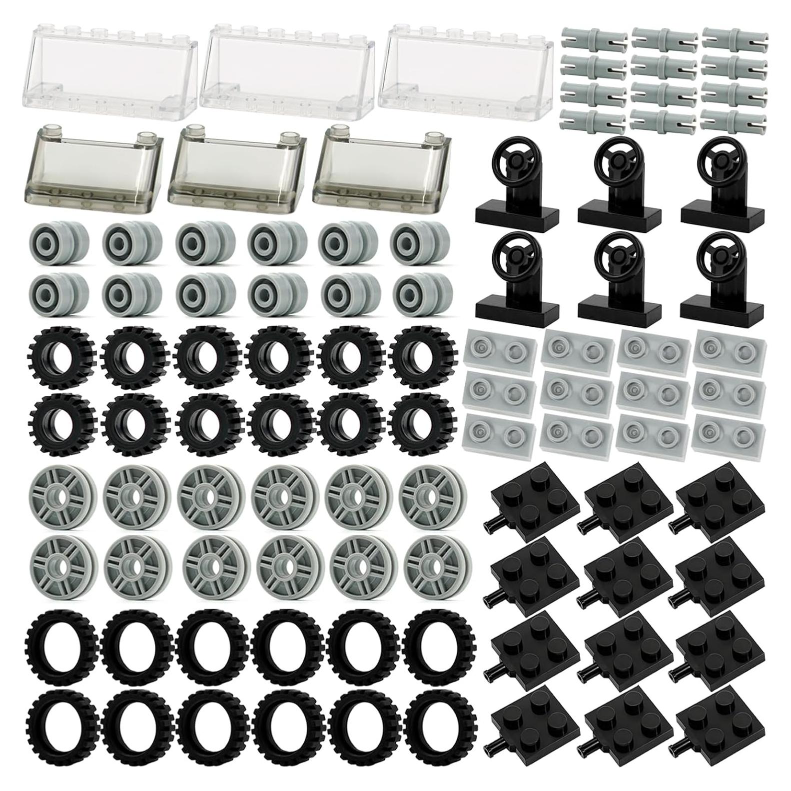 Conjunto de Ruedas y Ejes 102 Piezas Pamvava Juguete Educativo