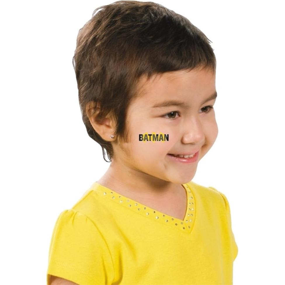 Tatuajes Temporales Multicolor Batman - Paquete 24 Unidades