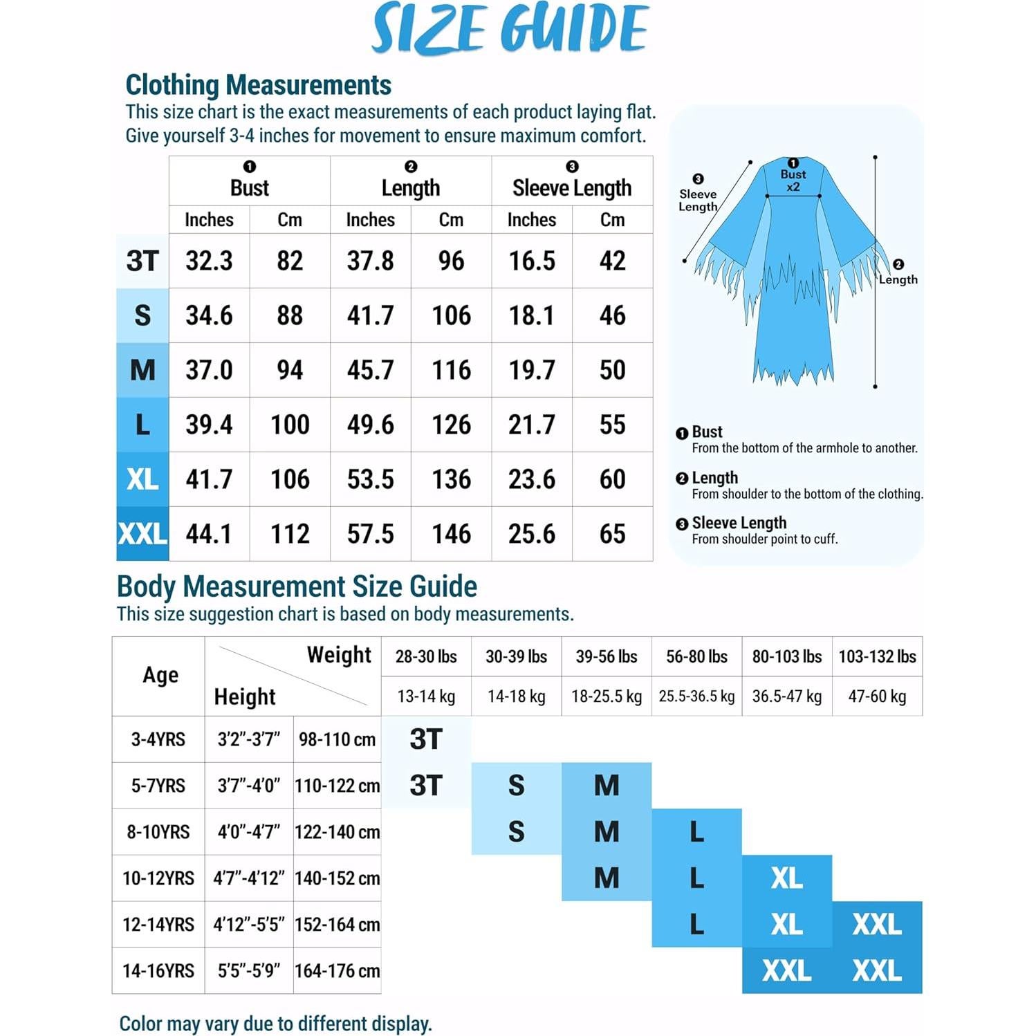 Disfraz de Segador Brillante Spooktacular para Niños 5-7 años