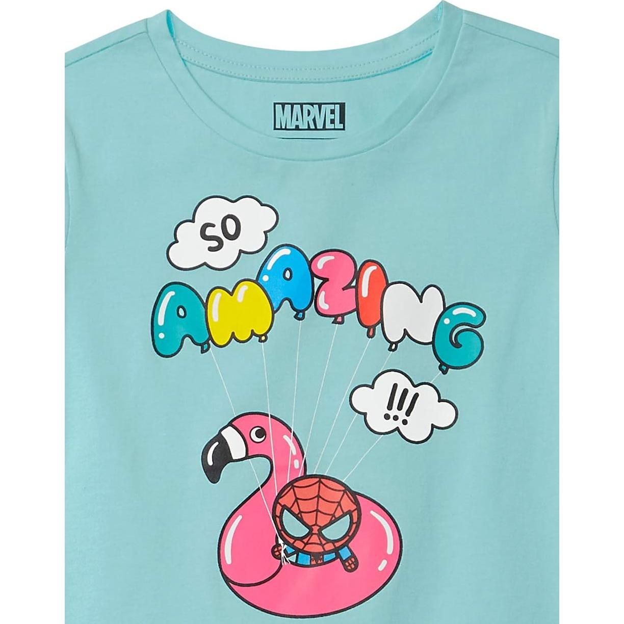 Camisetas Manga Corta Niños Amazon Essentials 4 Pzs Marvel