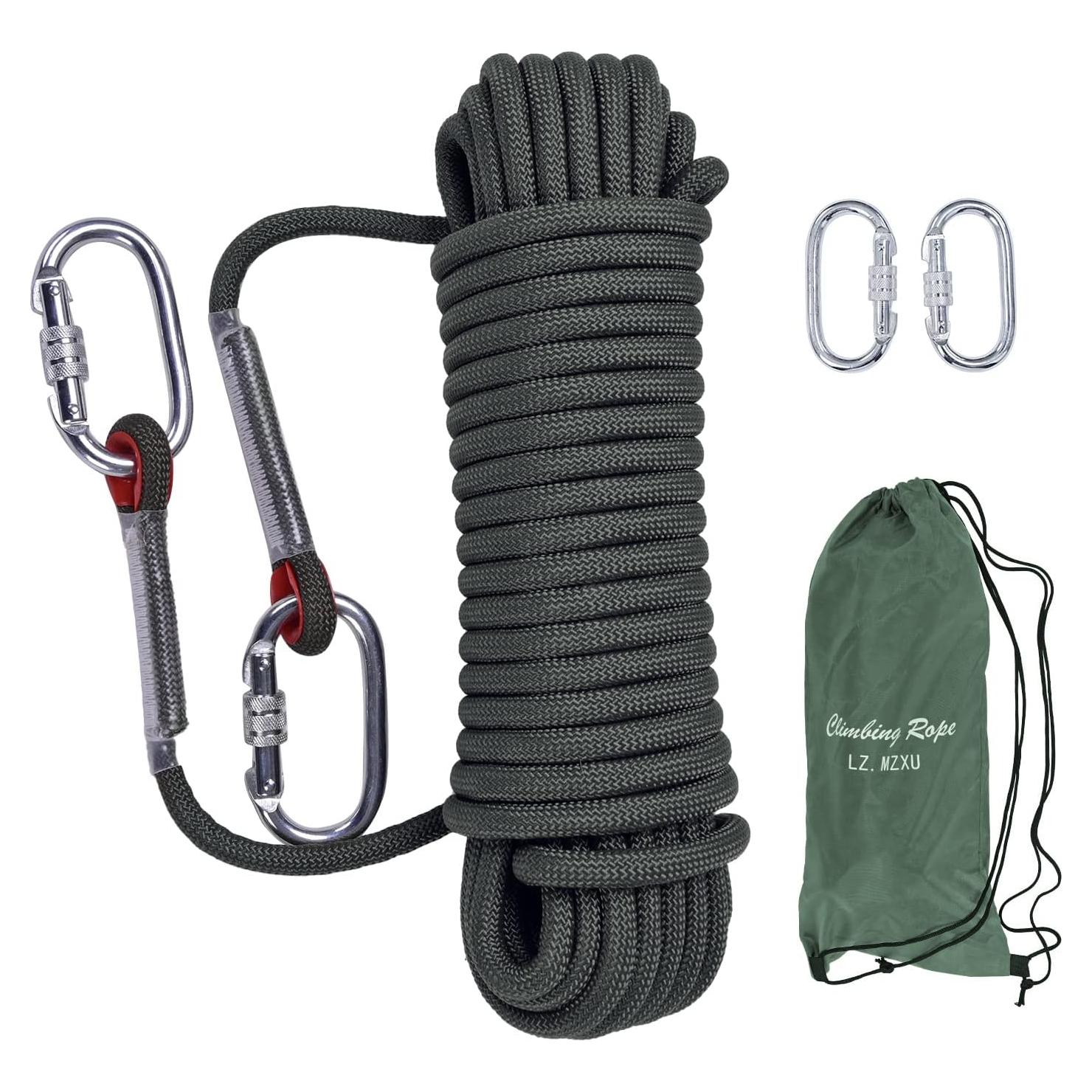 Cuerda de Escalada LZ.MZXU 12mm 10M Negra Resistente