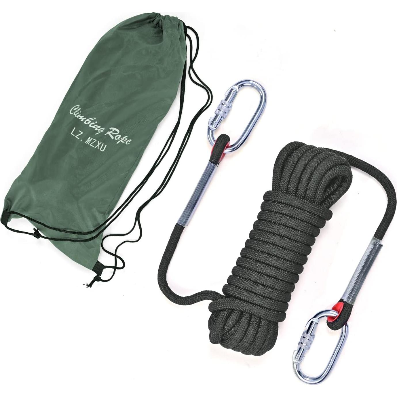 Cuerda de Escalada LZ.MZXU 12mm 10M Negra Resistente