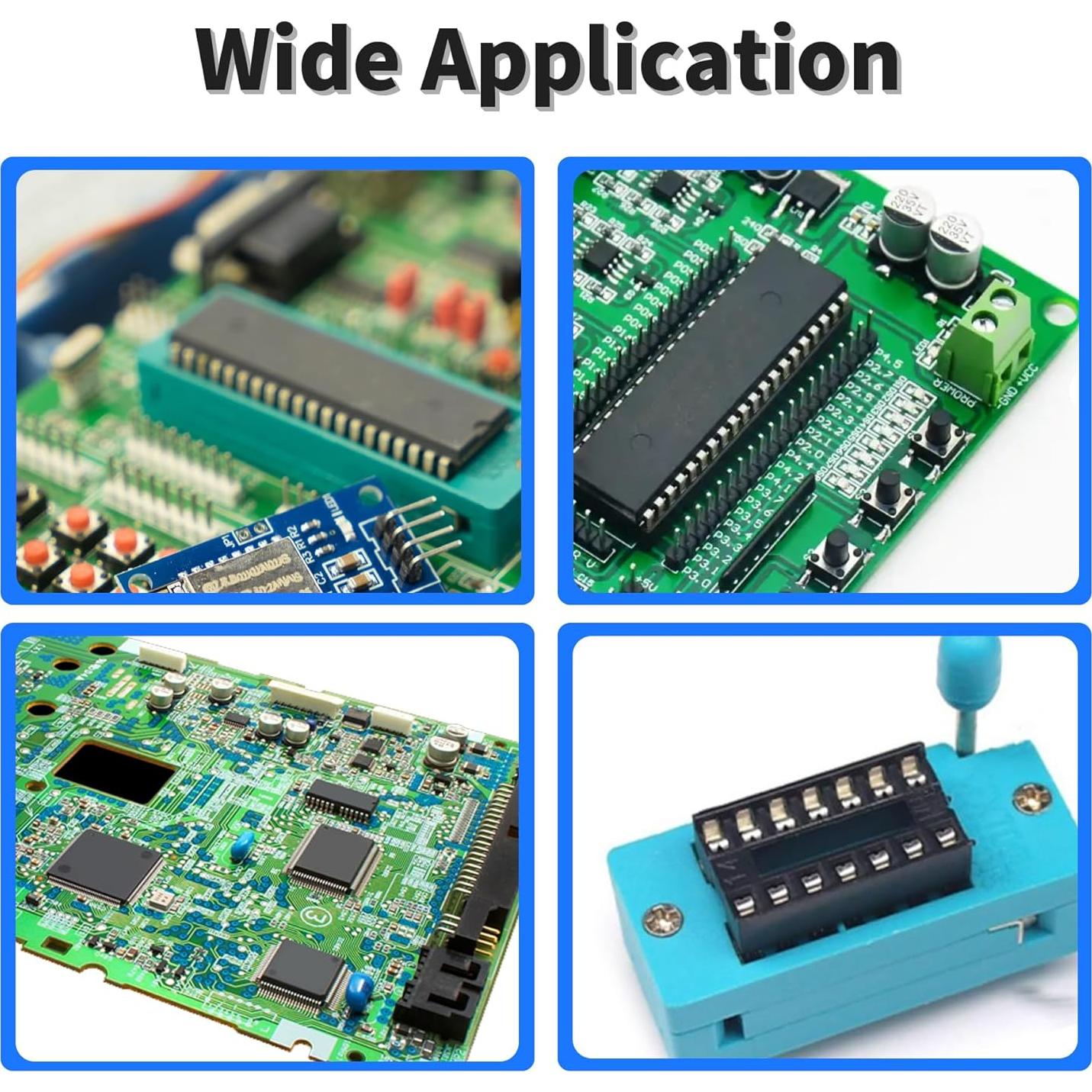 10 Piezas Zócalo IC DIP 6 Pines 2.54mm FOCMKEAS