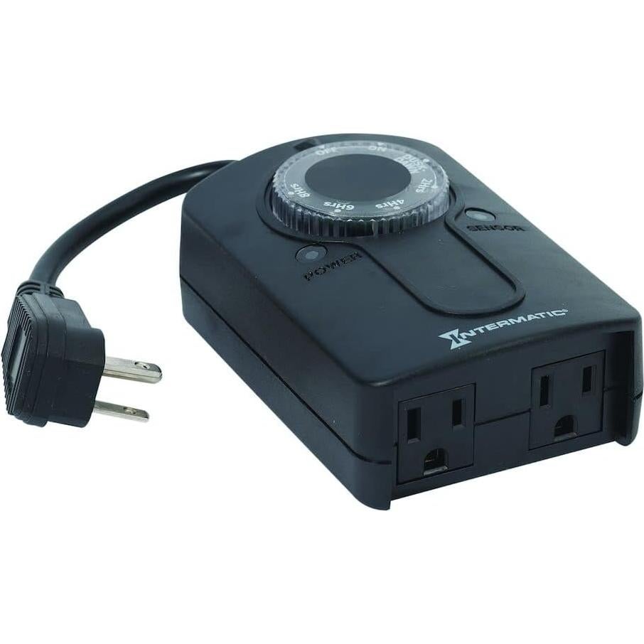 Temporizador Exterior Intermatic HB51K con Sensor de Luz 2 Salidas