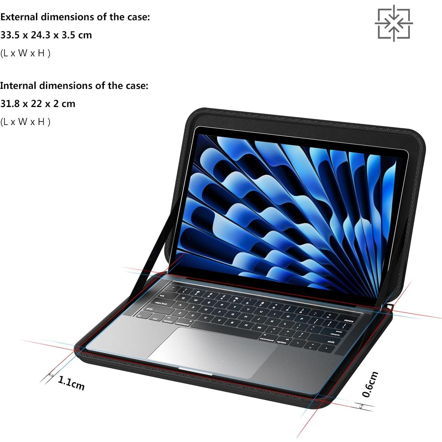 Funda Dura Smatree para Laptop 13.6" MacBook Air M4 2025