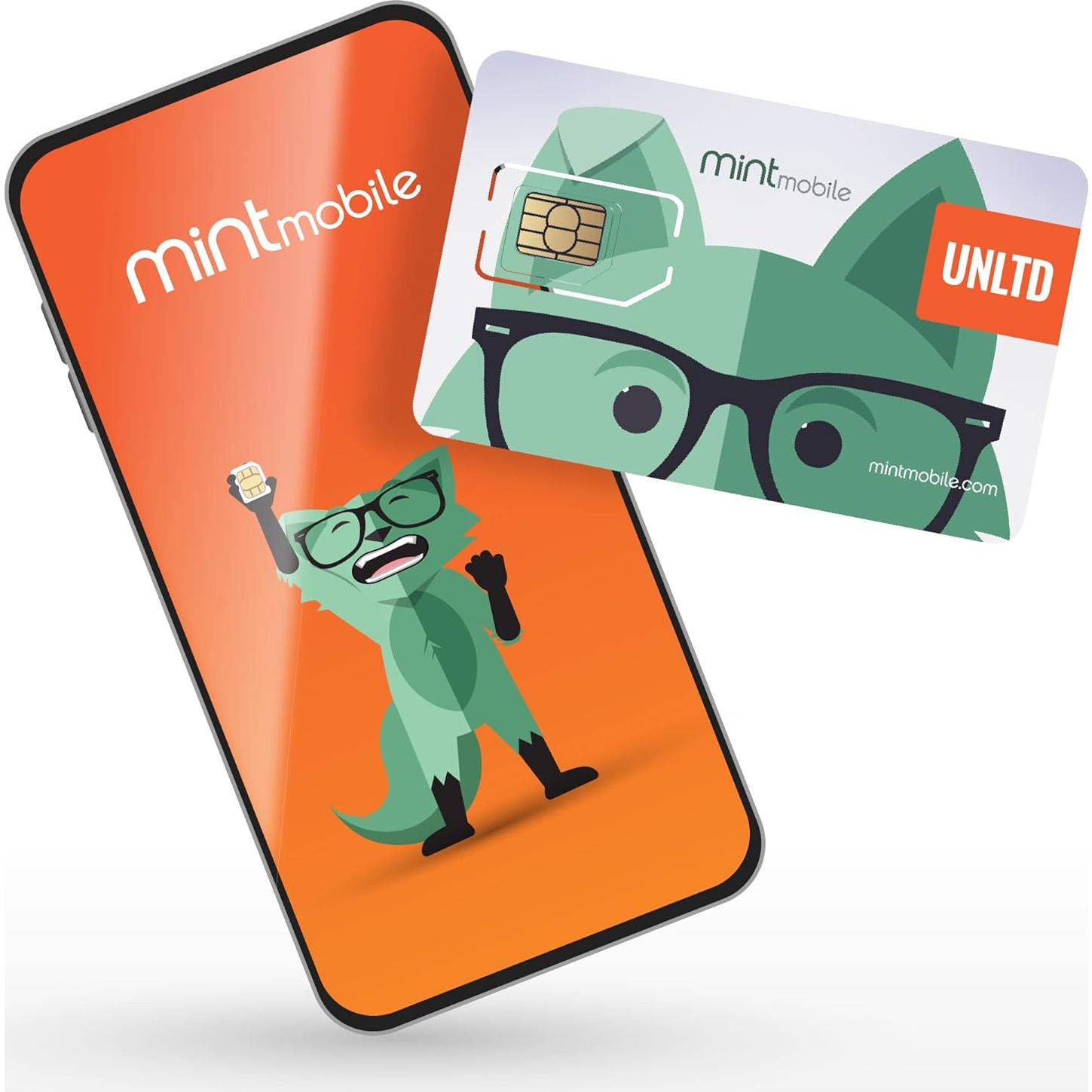 Plan de Teléfono Mint Mobile 3 Meses Ilimitados 5G