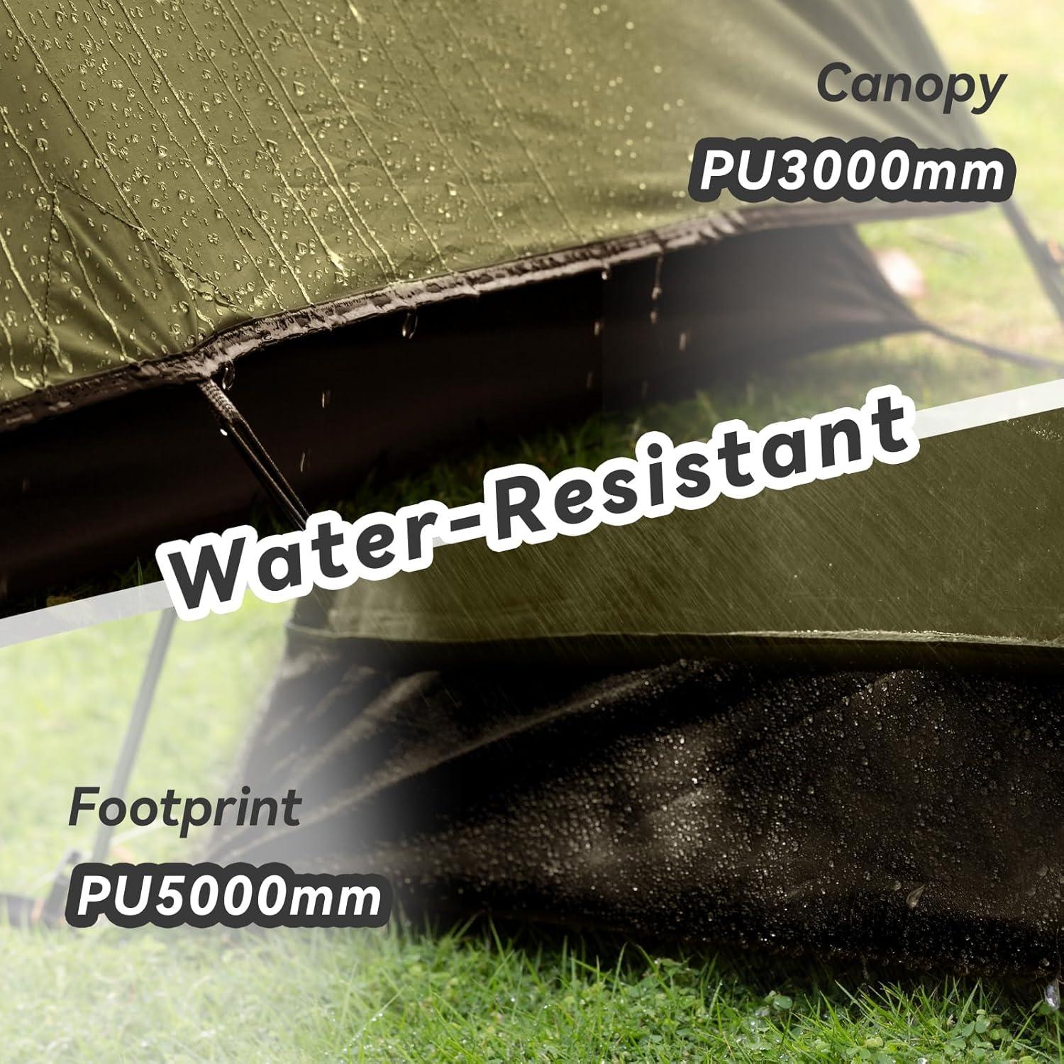 Carpa Forceatt 2 Personas Verde Militar Impermeable
