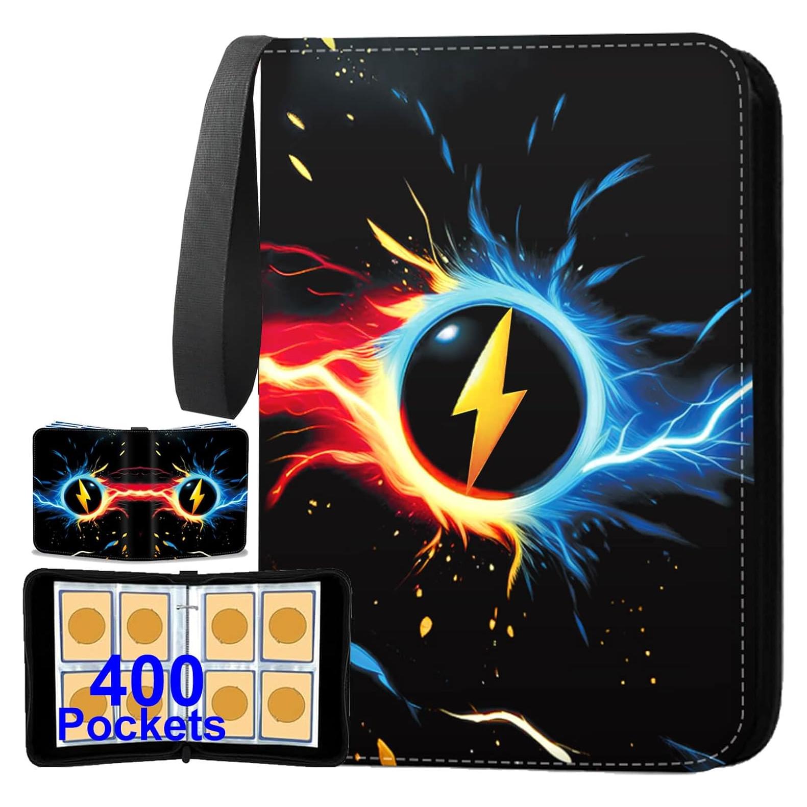 Carpeta de Cartas de Comercio Karjiang 400 Bolsillos Negra