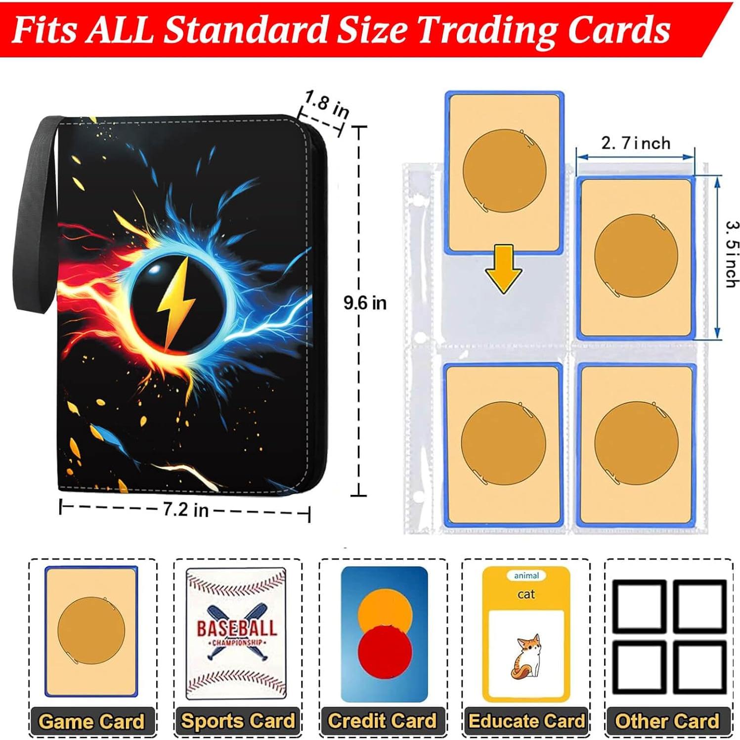 Carpeta de Cartas de Comercio Karjiang 400 Bolsillos Negra