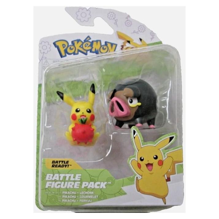 Figuras de Batalla Pokemon Jazwares Primavera Pascua 2025 - Pikachu y Lechonk
