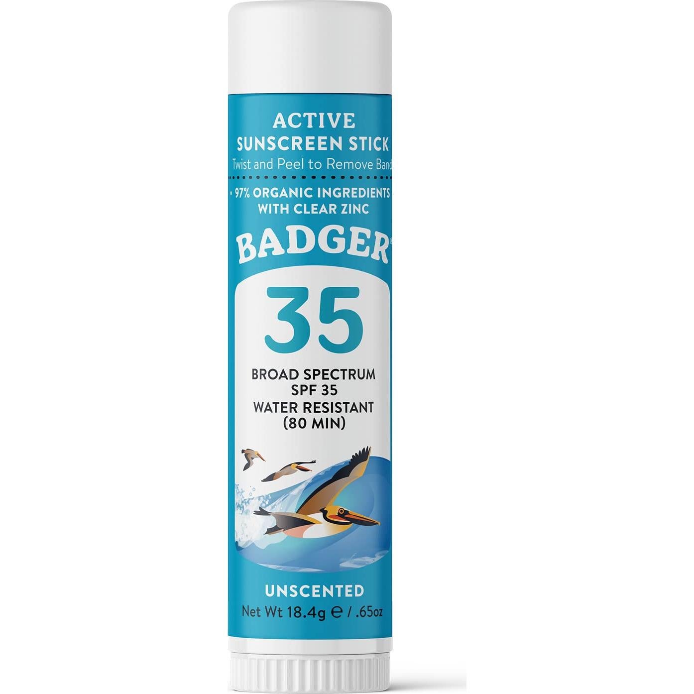 Badger Stick Protector Solar Mineral Facial SPF 35 18.6 g