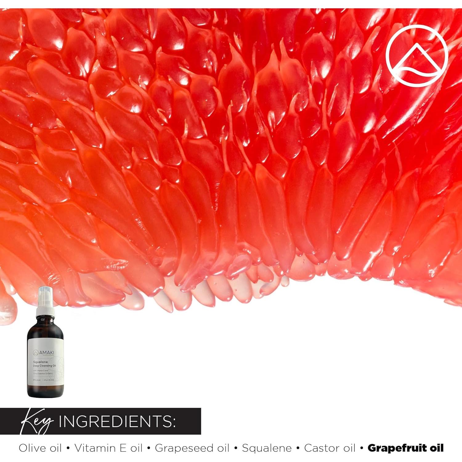 Aceite Limpiador Facial Orgánico Amaki 150ml - Desmaquillante Cítrico